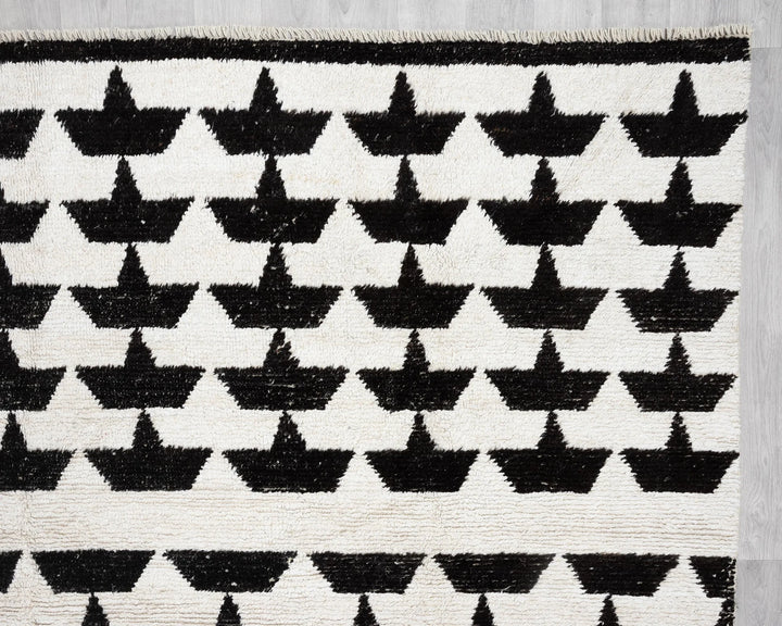 Black Vintage Turkish Rug 9' 4" x 12' 10" | No. VR84077