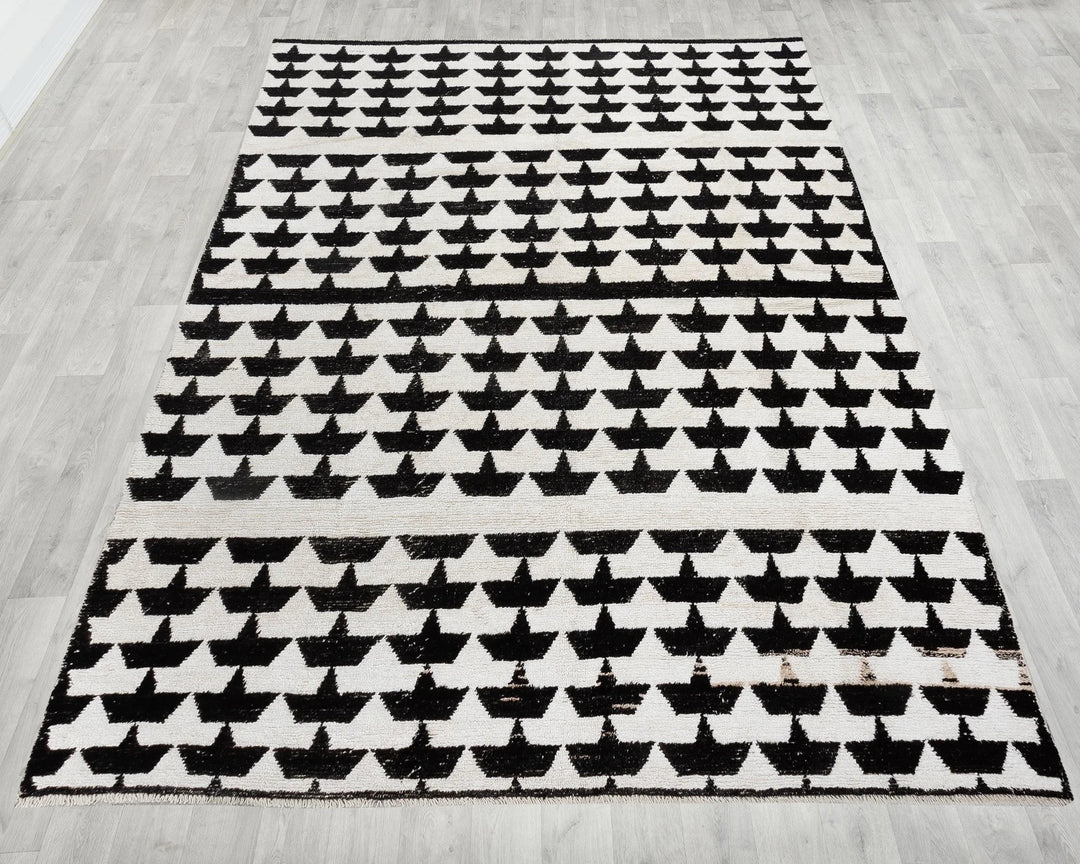 Black Vintage Turkish Rug 9' 4" x 12' 10" | No. VR84077