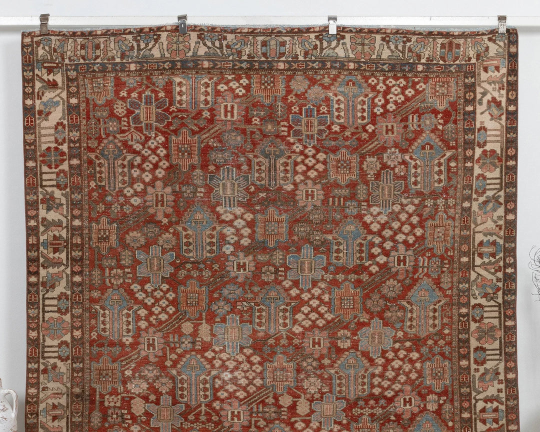 Multicolor Turkish Oushak Rug 7' 3" x 9' 10" Hand-Knotted | No. VR84185