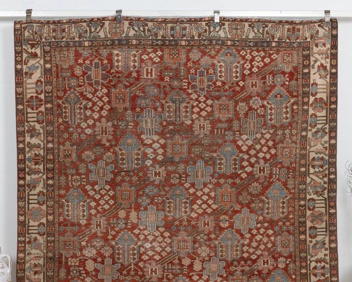 Multicolor Turkish Oushak Rug 7' 3" x 9' 10" Hand-Knotted | No. VR84185