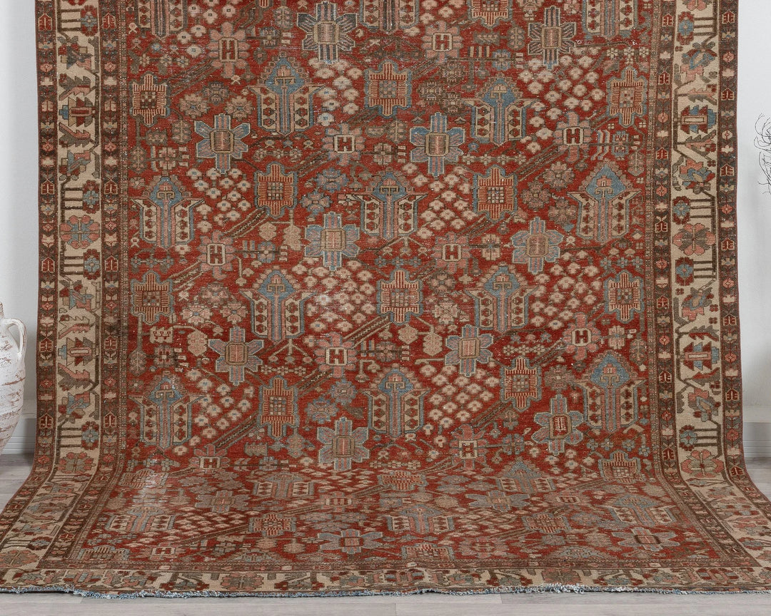 Multicolor Turkish Oushak Rug 7' 3" x 9' 10" Hand-Knotted | No. VR84185