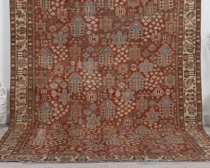 Multicolor Turkish Oushak Rug 7' 3" x 9' 10" Hand-Knotted | No. VR84185