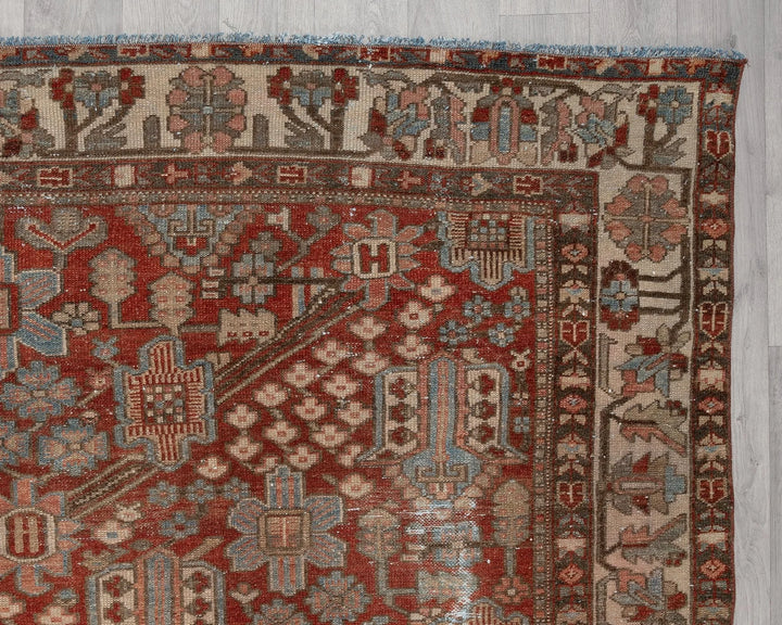 Multicolor Turkish Oushak Rug 7' 3" x 9' 10" Hand-Knotted | No. VR84185