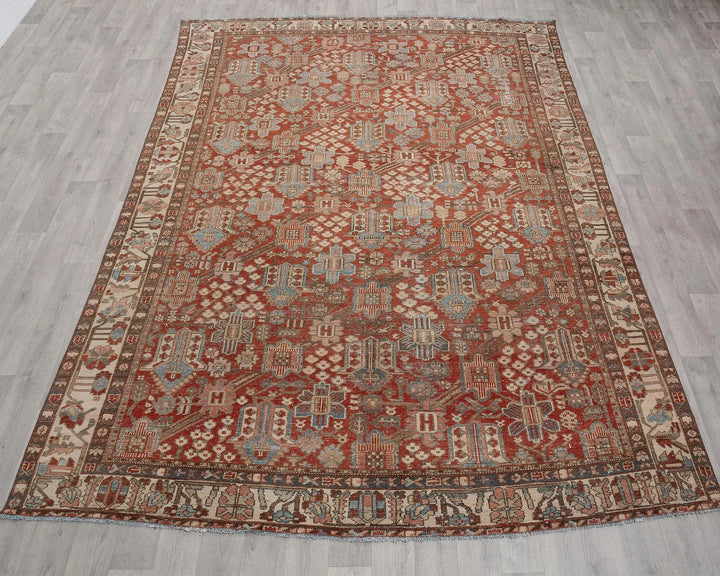 Multicolor Turkish Oushak Rug 7' 3" x 9' 10" Hand-Knotted | No. VR84185
