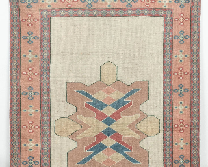 Multicolor Turkish Oushak Rug 4' 2" x 6' 5" Hand-Knotted | No. VR84189