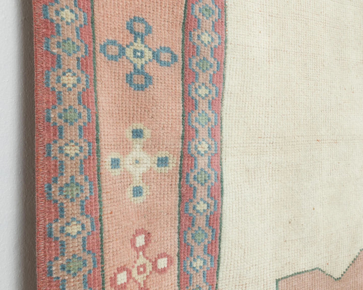 Multicolor Turkish Oushak Rug 4' 2" x 6' 5" Hand-Knotted | No. VR84189