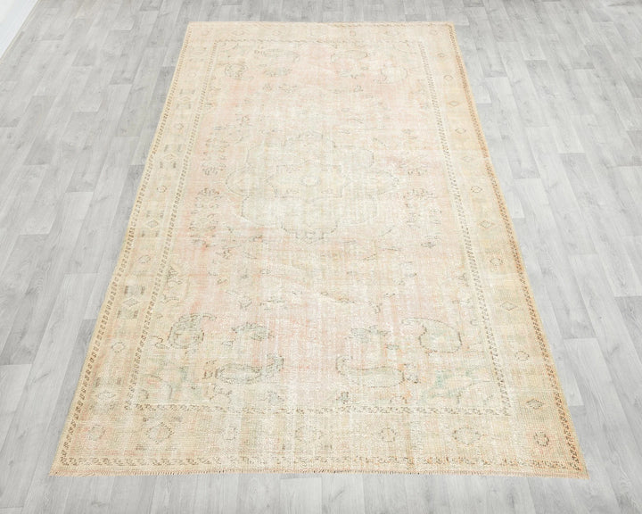 Multicolor Turkish Oushak Rug 5' 9" x 9' 8" Hand-Knotted | No. VR84212