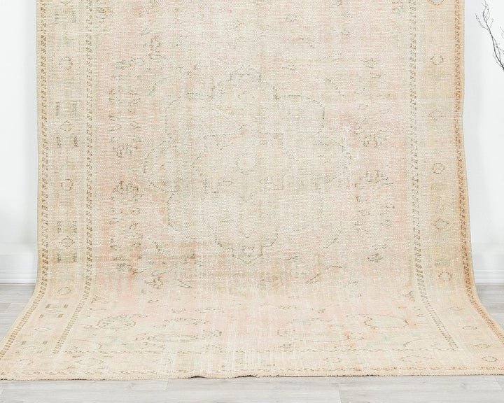 Multicolor Turkish Oushak Rug 5' 9" x 9' 8" Hand-Knotted | No. VR84212