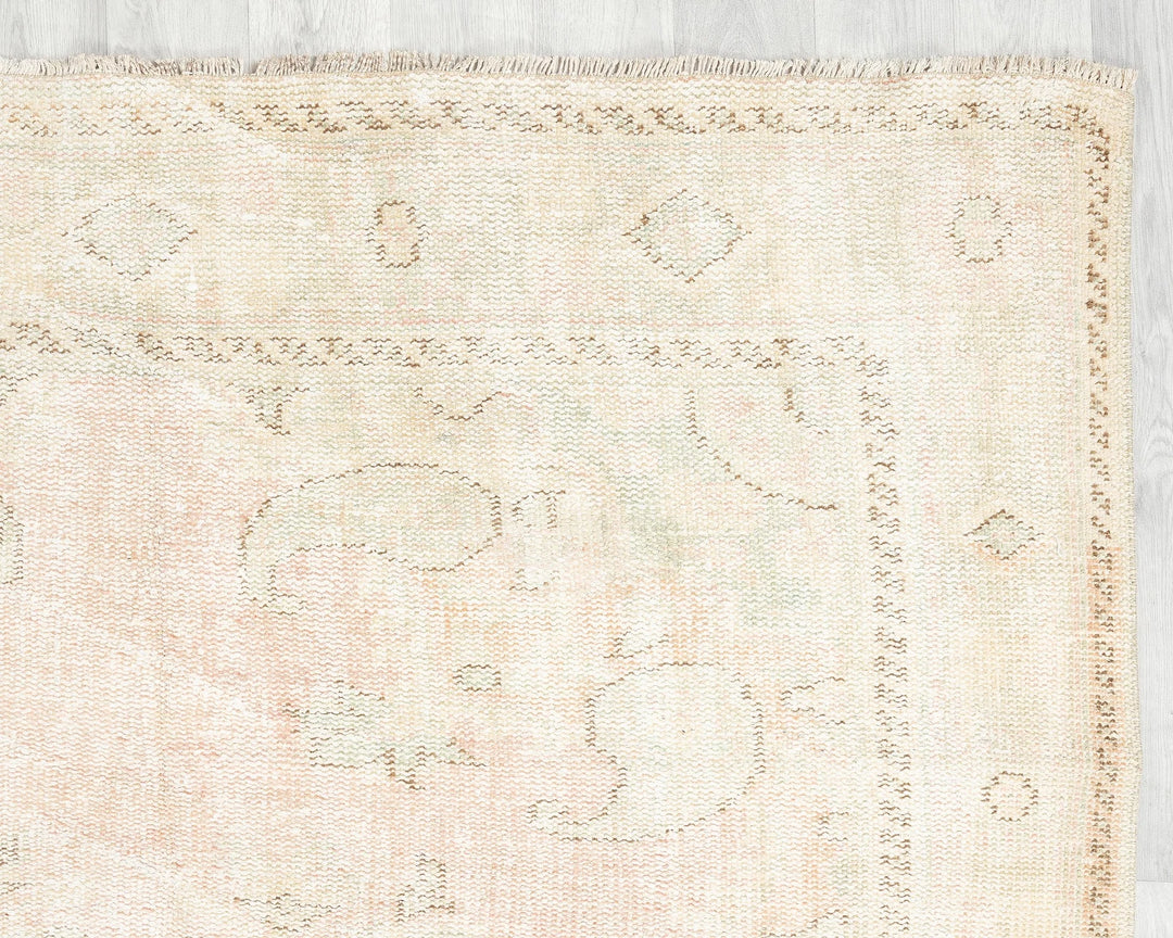 Multicolor Turkish Oushak Rug 5' 9" x 9' 8" Hand-Knotted | No. VR84212