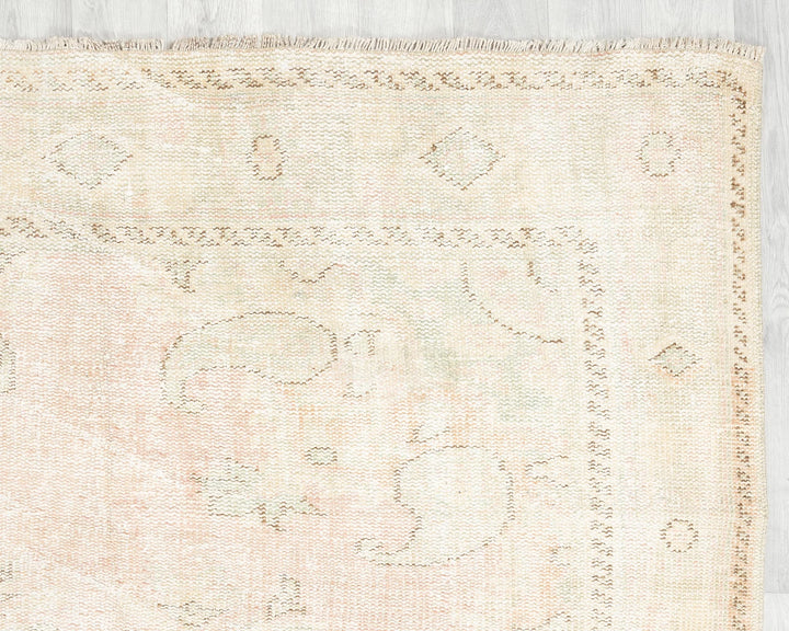 Multicolor Turkish Oushak Rug 5' 9" x 9' 8" Hand-Knotted | No. VR84212