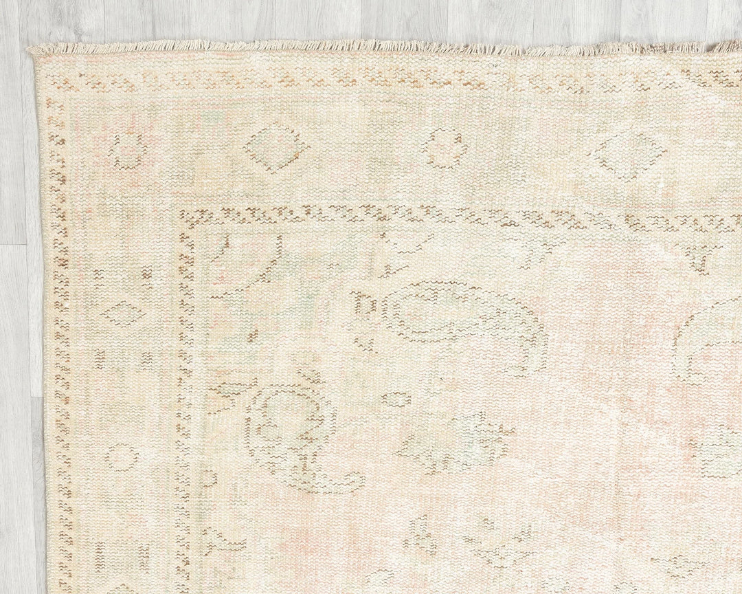 Multicolor Turkish Oushak Rug 5' 9" x 9' 8" Hand-Knotted | No. VR84212