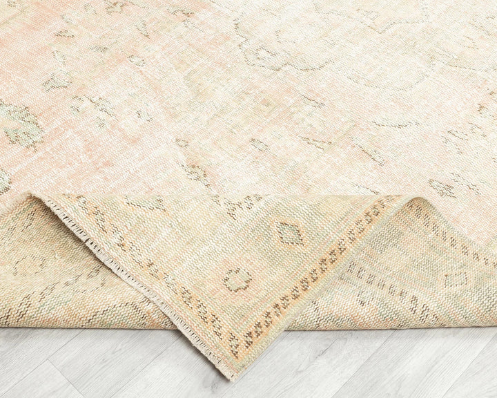 Multicolor Turkish Oushak Rug 5' 9" x 9' 8" Hand-Knotted | No. VR84212