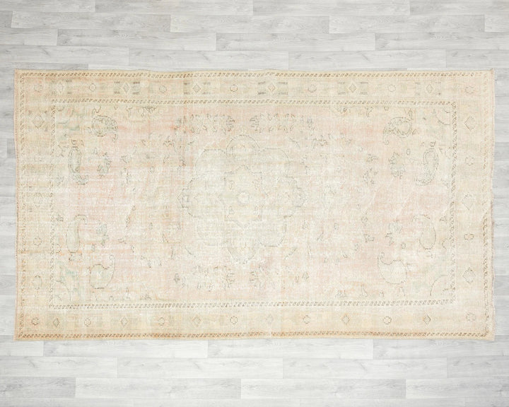 Multicolor Turkish Oushak Rug 5' 9" x 9' 8" Hand-Knotted | No. VR84212