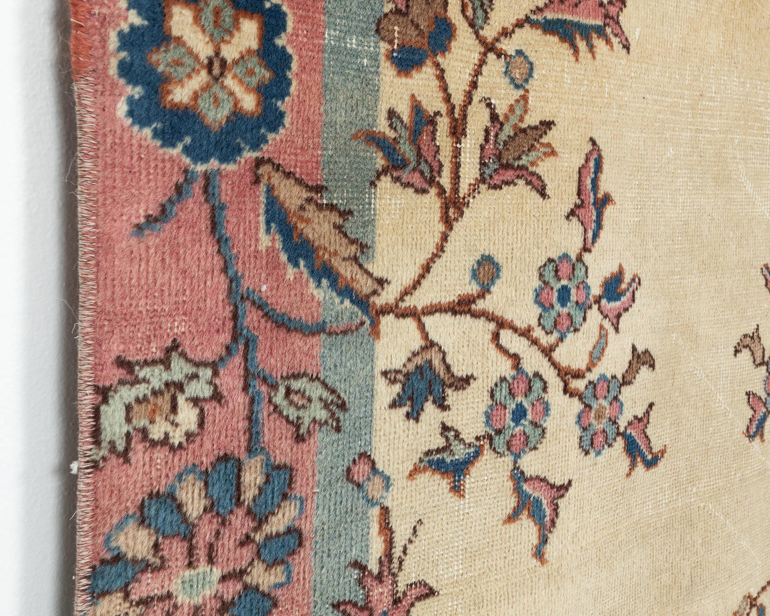 Multicolor Turkish Oushak Rug 3' 7" x 6' 2" Hand-Knotted | No. VR84415