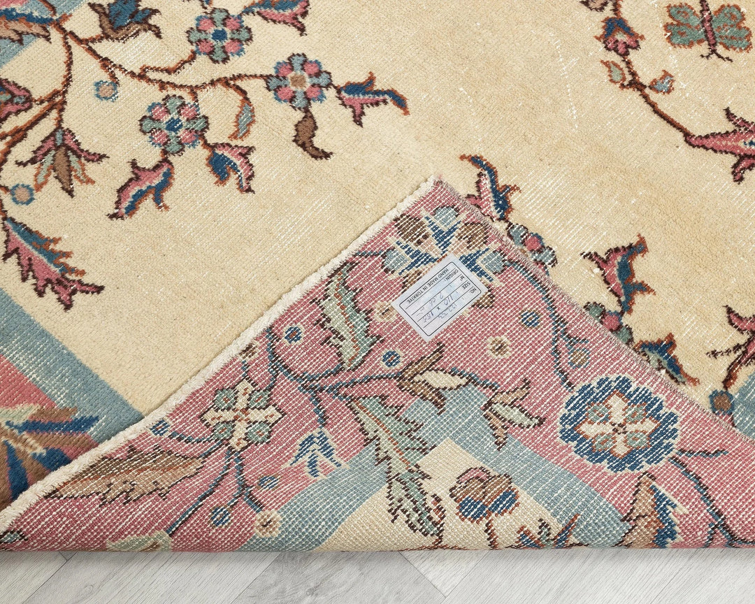 Multicolor Turkish Oushak Rug 3' 7" x 6' 2" Hand-Knotted | No. VR84415