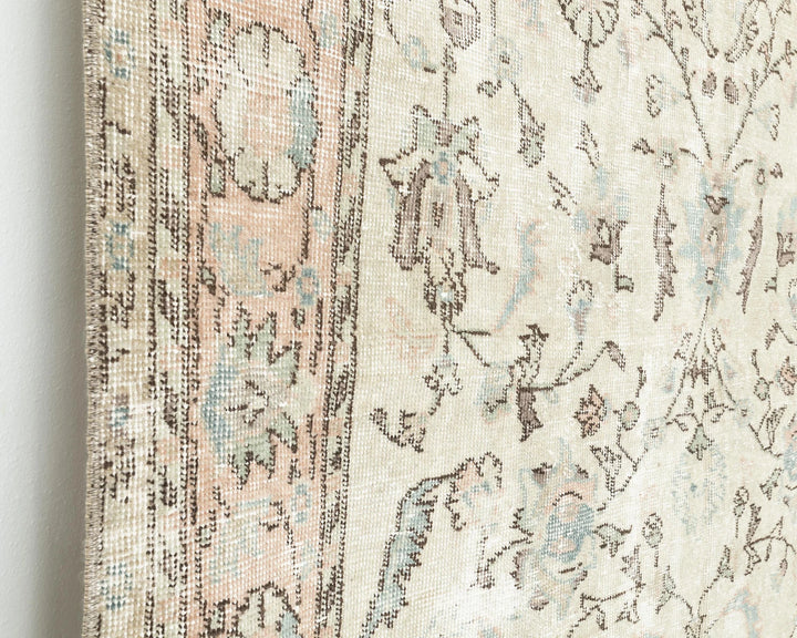 Multicolor Turkish Oushak Rug 4'11" x 7'11" Hand-Knotted | No. VR84602
