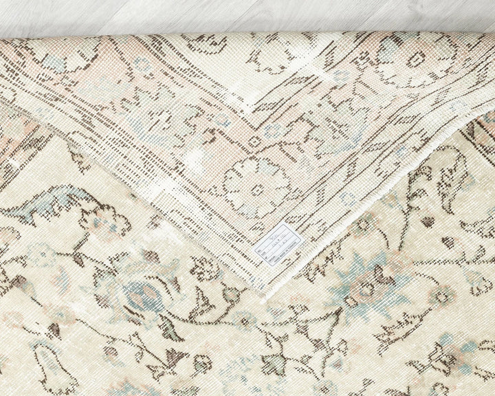 Multicolor Turkish Oushak Rug 4'11" x 7'11" Hand-Knotted | No. VR84602
