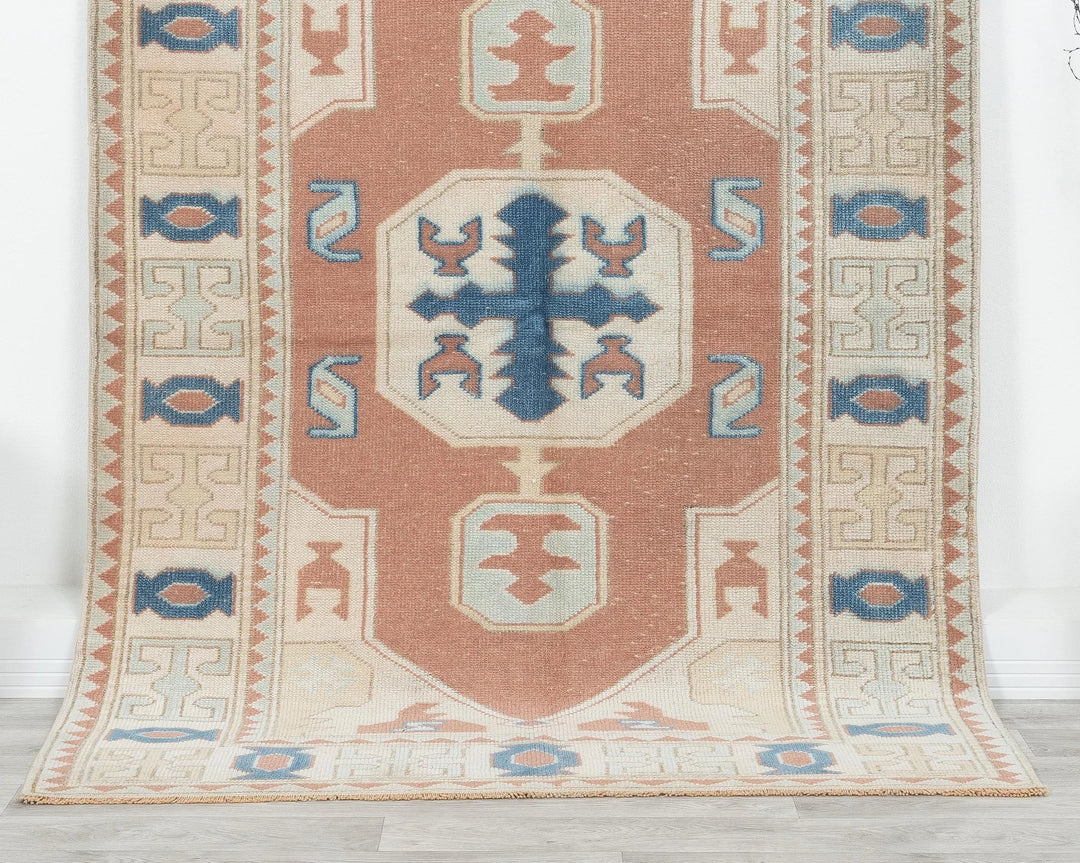 Multicolor Turkish Oushak Rug 6' 3" x 4' 4" Hand-Knotted | No. VR84631