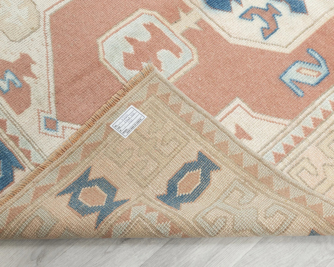 Multicolor Turkish Oushak Rug 6' 3" x 4' 4" Hand-Knotted | No. VR84631