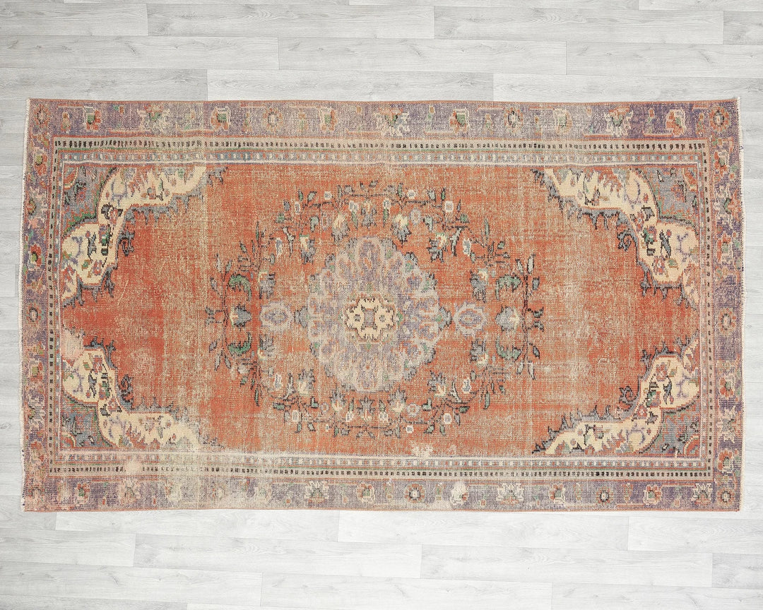 Multicolor Turkish Oushak Rug 5' x 8' 5" Hand-Knotted | No. VR84765