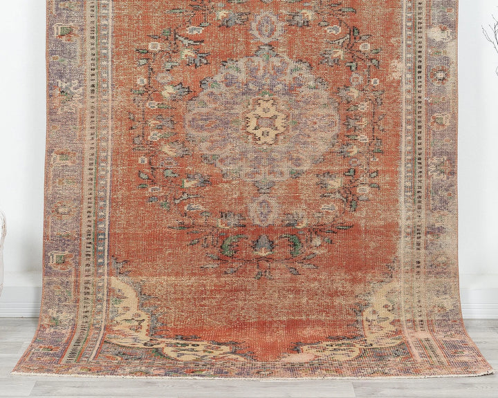 Multicolor Turkish Oushak Rug 5' x 8' 5" Hand-Knotted | No. VR84765
