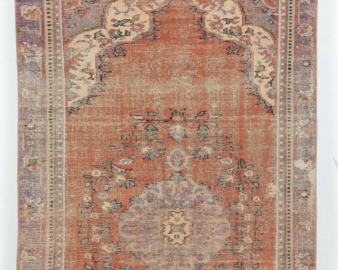Multicolor Turkish Oushak Rug 5' x 8' 5" Hand-Knotted | No. VR84765