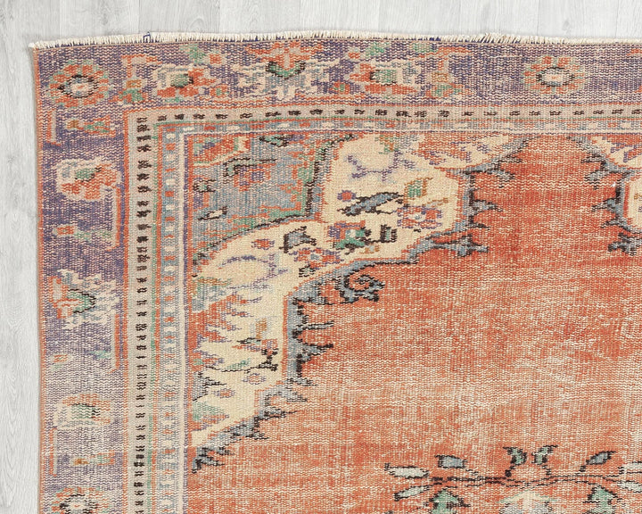Multicolor Turkish Oushak Rug 5' x 8' 5" Hand-Knotted | No. VR84765