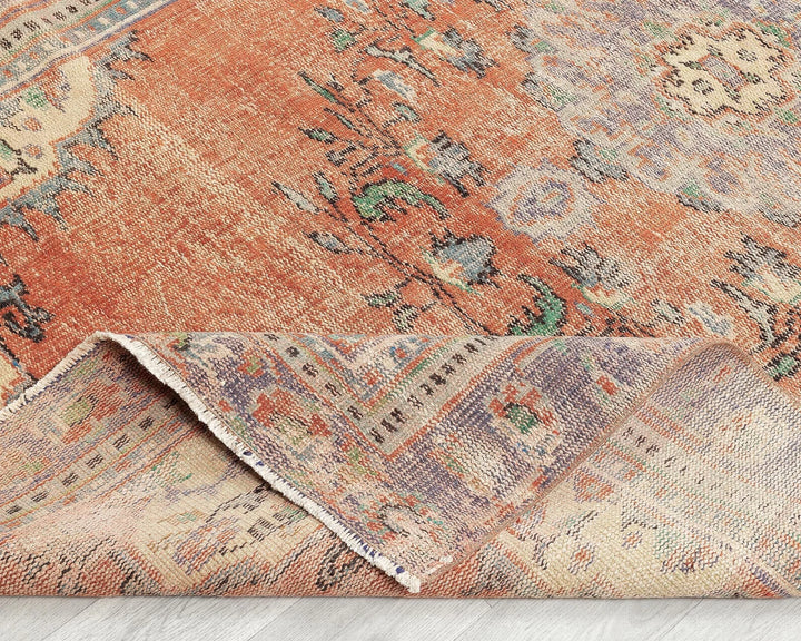Multicolor Turkish Oushak Rug 5' x 8' 5" Hand-Knotted | No. VR84765