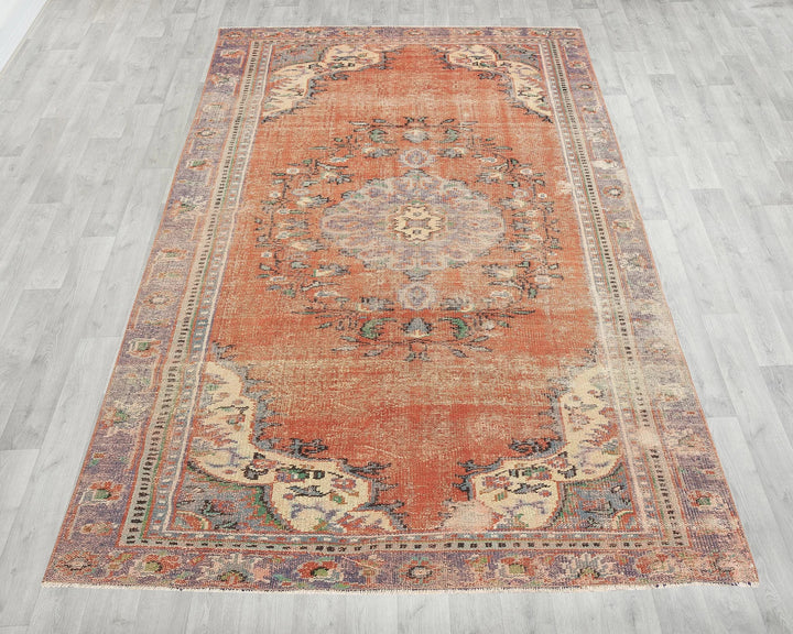 Multicolor Turkish Oushak Rug 5' x 8' 5" Hand-Knotted | No. VR84765