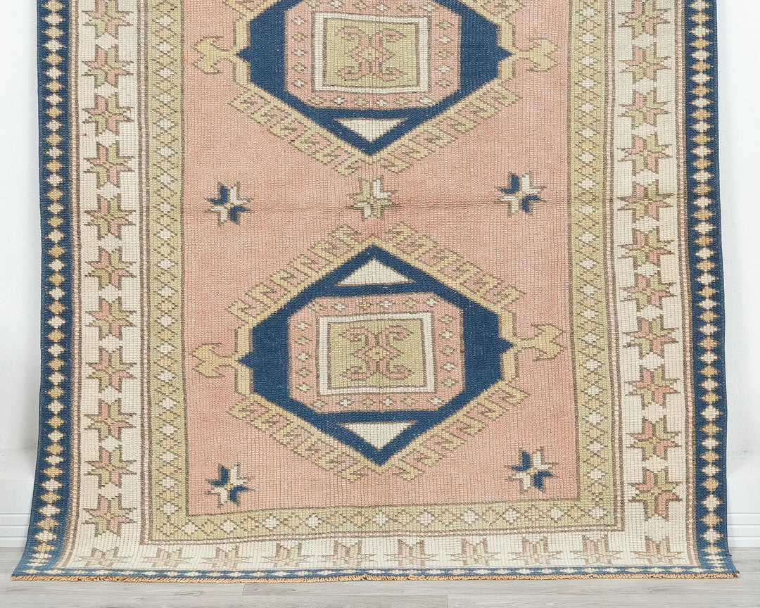 Multicolor Turkish Oushak Rug 4'7" x 7' Hand-Knotted | No. VR84784