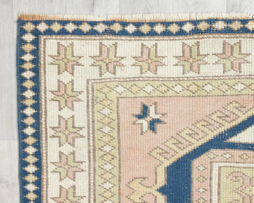 Multicolor Turkish Oushak Rug 4'7" x 7' Hand-Knotted | No. VR84784