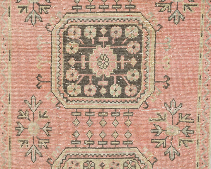 Multicolor Turkish Oushak Rug 3' x 11' 2" Hand-Knotted | No. VR84808