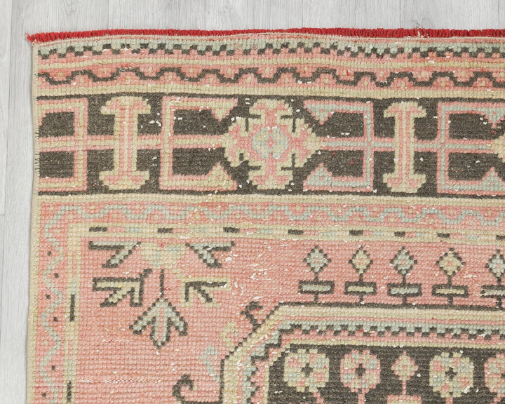 Multicolor Turkish Oushak Rug 3' x 11' 2" Hand-Knotted | No. VR84808