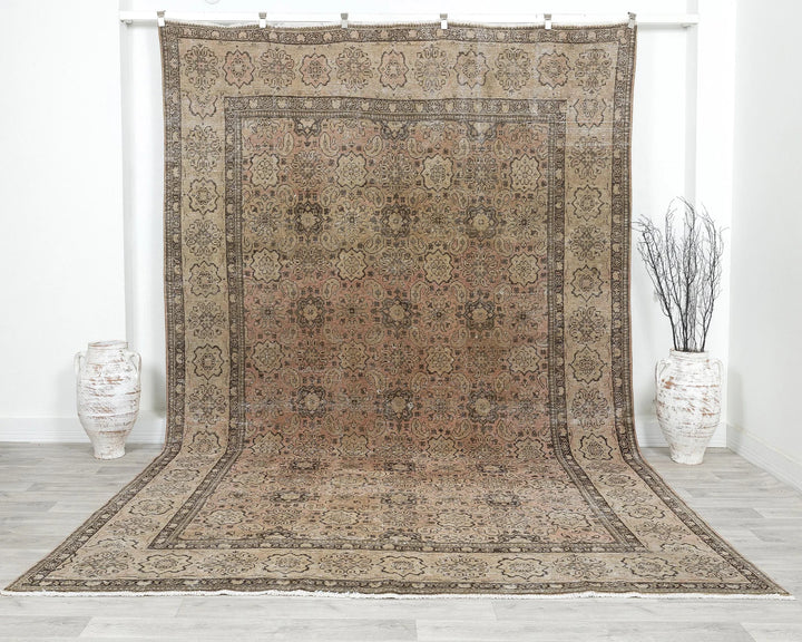 Multicolor Turkish Oushak Rug 8' 3" x 12' Hand-Knotted | No. VR84816