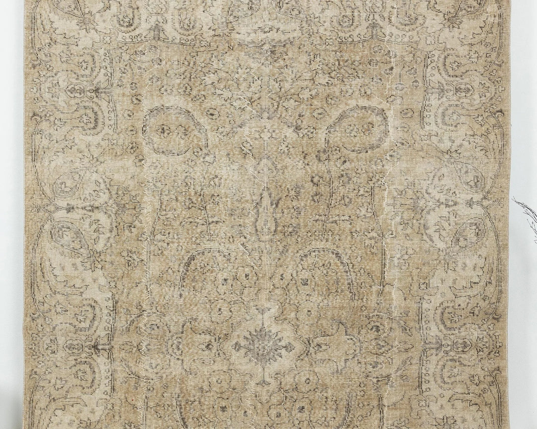 Multicolor Turkish Oushak Rug 6'5" x 9'8" Hand-Knotted | No. VR84821