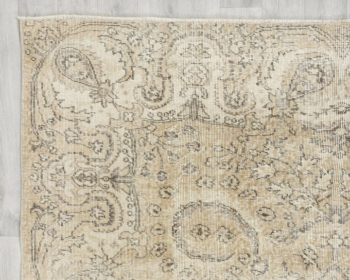 Multicolor Turkish Oushak Rug 6'5" x 9'8" Hand-Knotted | No. VR84821