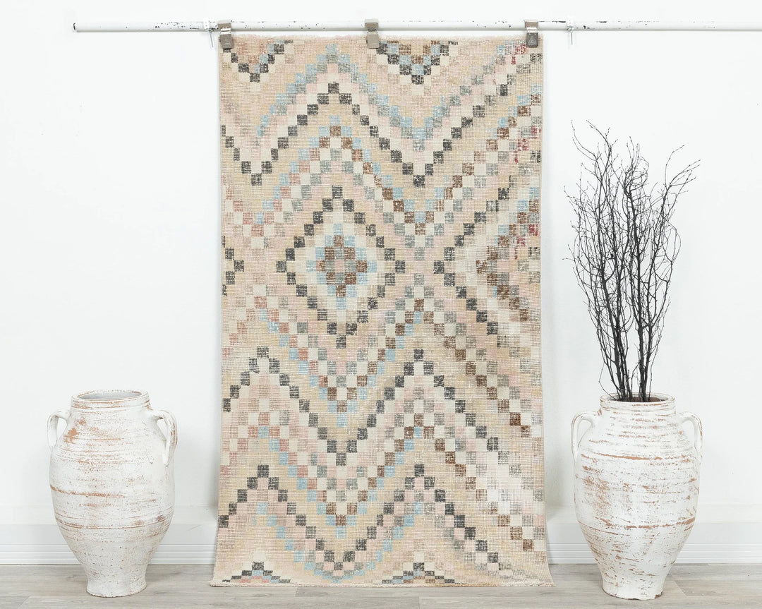 Multicolor Turkish Oushak Rug 3' x 5' 7" Hand-Knotted | No. VR84825