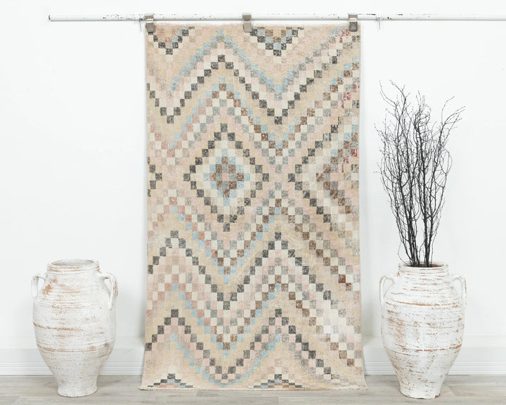 Multicolor Turkish Oushak Rug 3' x 5' 7" Hand-Knotted | No. VR84825
