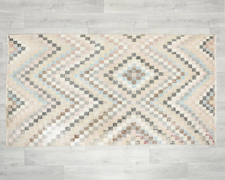 Multicolor Turkish Oushak Rug 3' x 5' 7" Hand-Knotted | No. VR84825