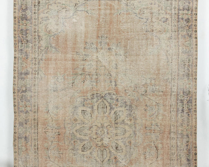 Multicolor Turkish Oushak Rug 5' 8" x 9' Hand-Knotted | No. VR84867