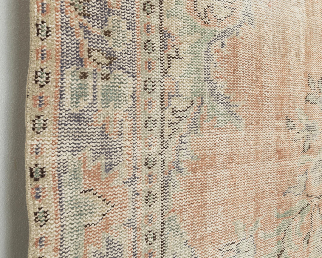 Multicolor Turkish Oushak Rug 5' 8" x 9' Hand-Knotted | No. VR84867