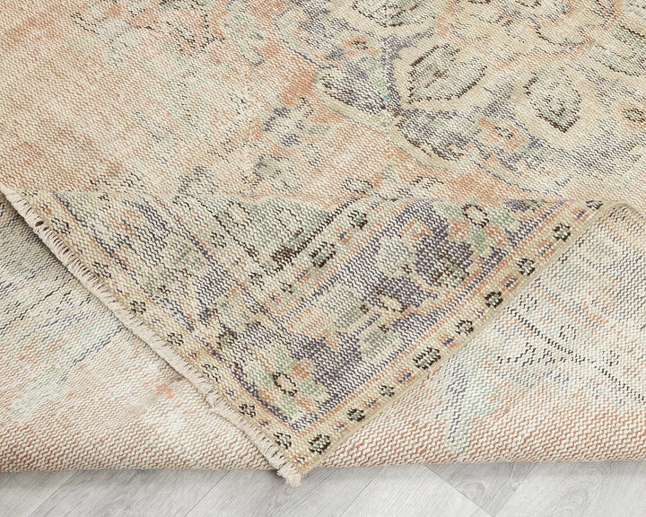 Multicolor Turkish Oushak Rug 5' 8" x 9' Hand-Knotted | No. VR84867