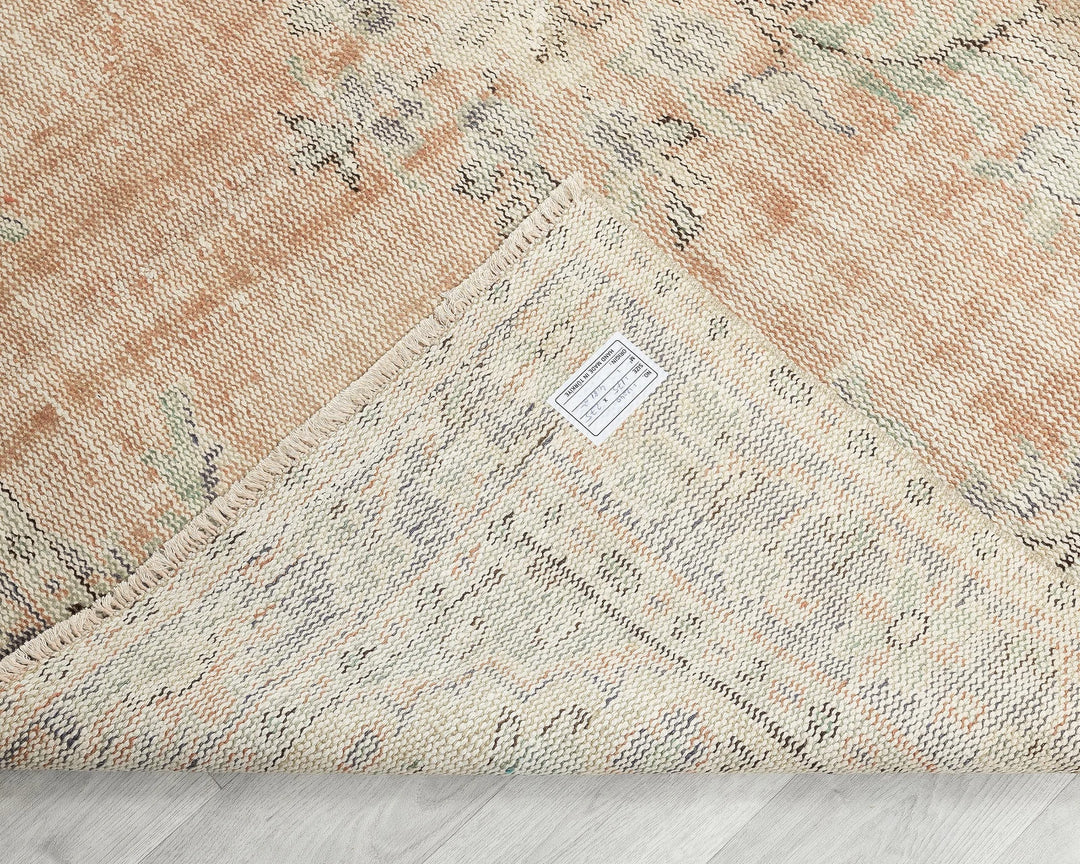 Multicolor Turkish Oushak Rug 5' 8" x 9' Hand-Knotted | No. VR84867