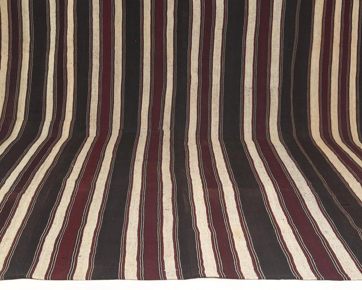 Brown Turkish Kilim Rug 9' 1" x 13' Flat-Weave | No. VR84921