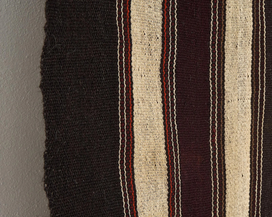 Brown Turkish Kilim Rug 9' 1" x 13' Flat-Weave | No. VR84921