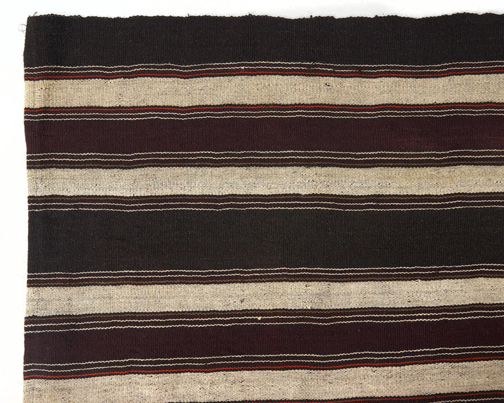 Brown Turkish Kilim Rug 9' 1" x 13' Flat-Weave | No. VR84921
