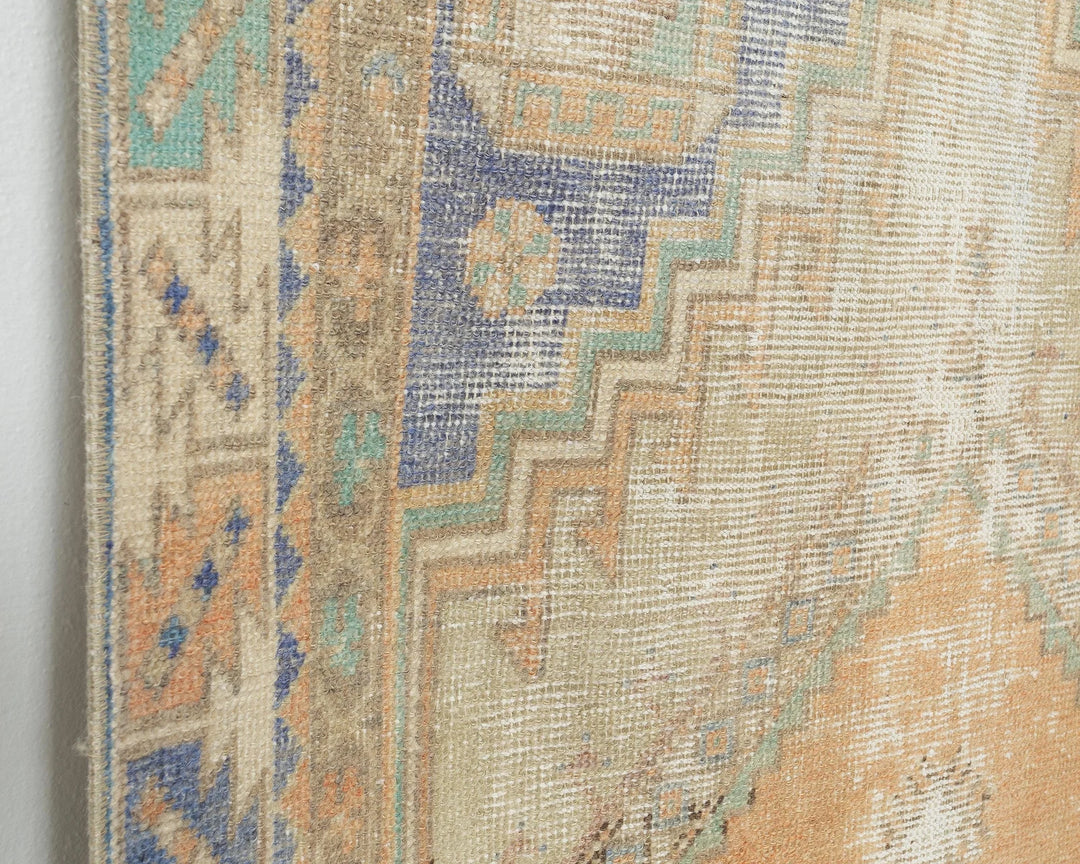 Multicolor Turkish Oushak Rug 3' 2" x 6' 5" Hand-Knotted | No. VR84966