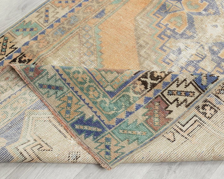 Multicolor Turkish Oushak Rug 3' 2" x 6' 5" Hand-Knotted | No. VR84966