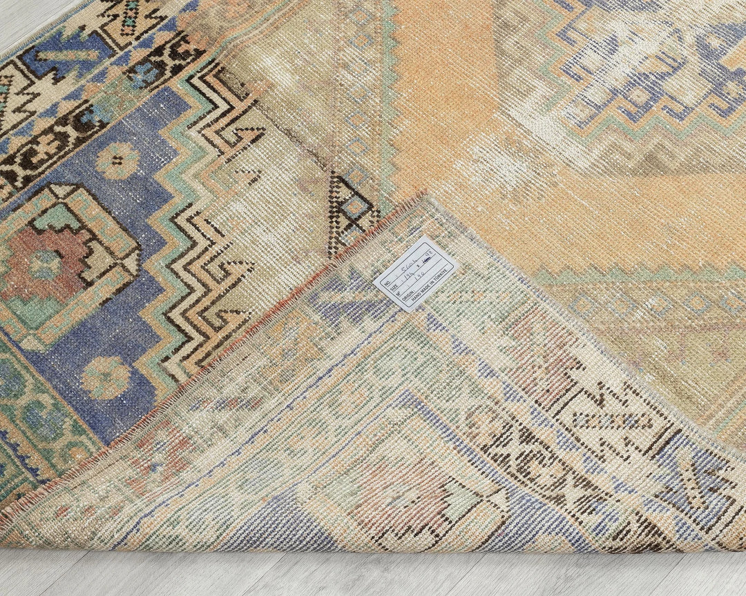 Multicolor Turkish Oushak Rug 3' 2" x 6' 5" Hand-Knotted | No. VR84966