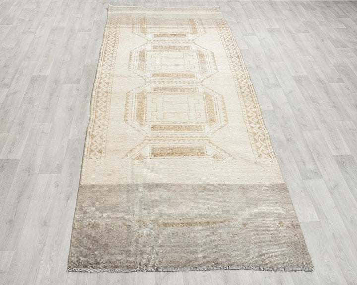 Beige Runner Rug 3' 11" x 10' 10" | No. VR85029